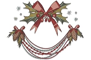 Sizzix Thinlits Die Set 10 Pack Deck the Halls Colorize by Tim Holtz, Multicolor