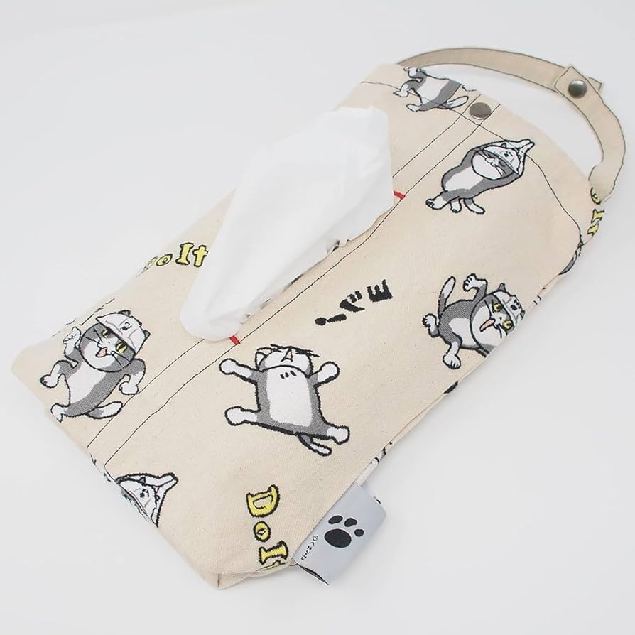 Amazon.co.jp: メイカーズ 仕事猫刺繍ティッシュケース くまみね