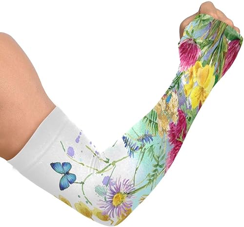 Mangas de enfriamiento para mujeres y hombres con agujero para el pulgar, mangas para el sol, para jardín, granja, deportes, golf, conducción, pesca