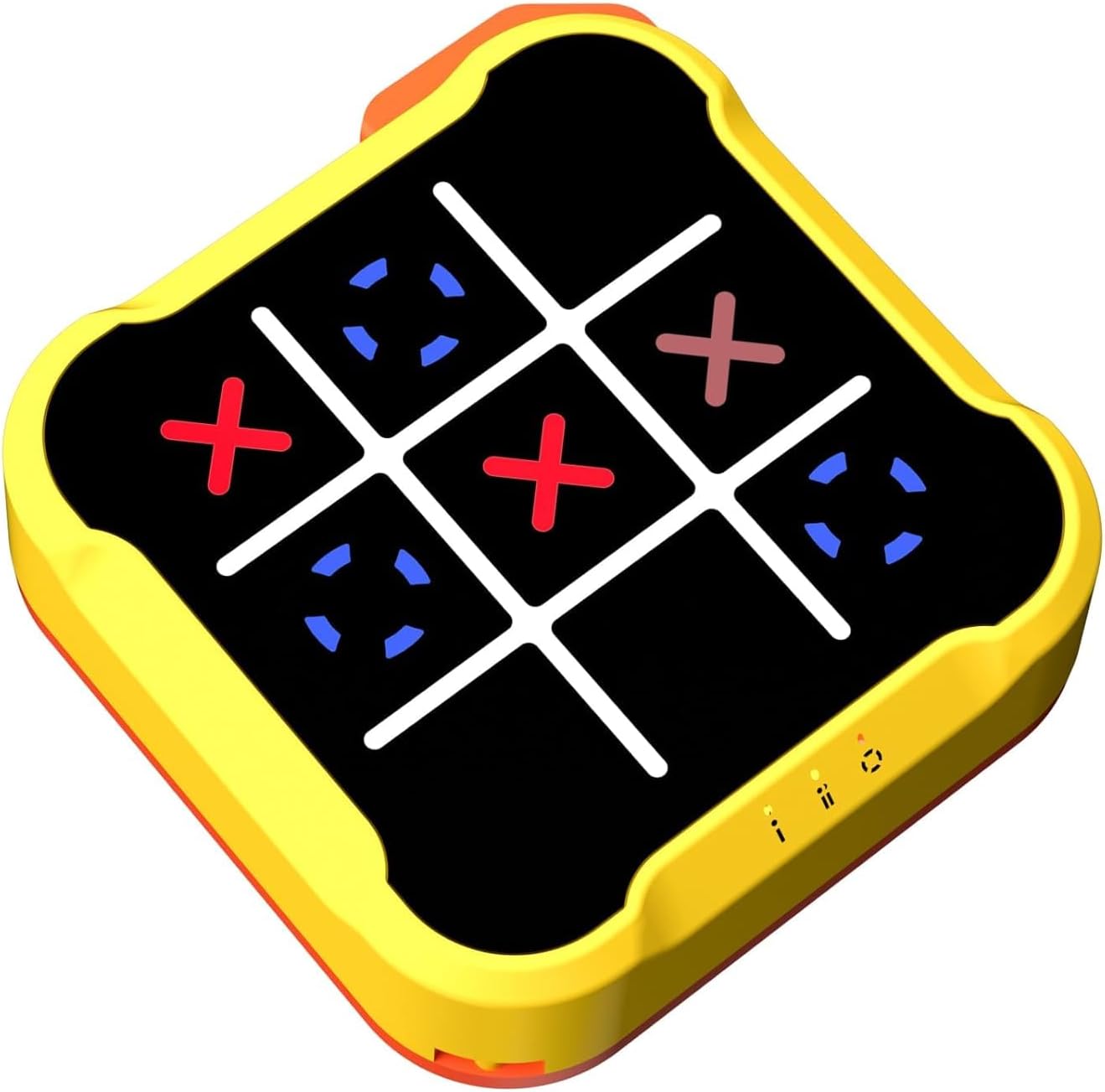 Tic Tac Toe Bolt Game, 3-in-1 Electronic Memory Games Noughts and Crosses Game Electronic Tic Tacs Toe Travel Family Party Game for Educational and Memory Growth 3+ Year Old Kids Adults (Yellow)