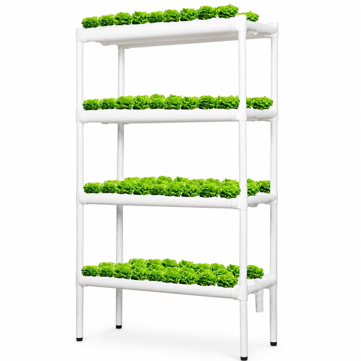 216 Site - Kit de cultivo hidropónico de 4 capas, sistema de cultivo de 24 tubos con bomba de agua para verduras, hierbas y frutas de hoja (4 capas y 20 tubos)