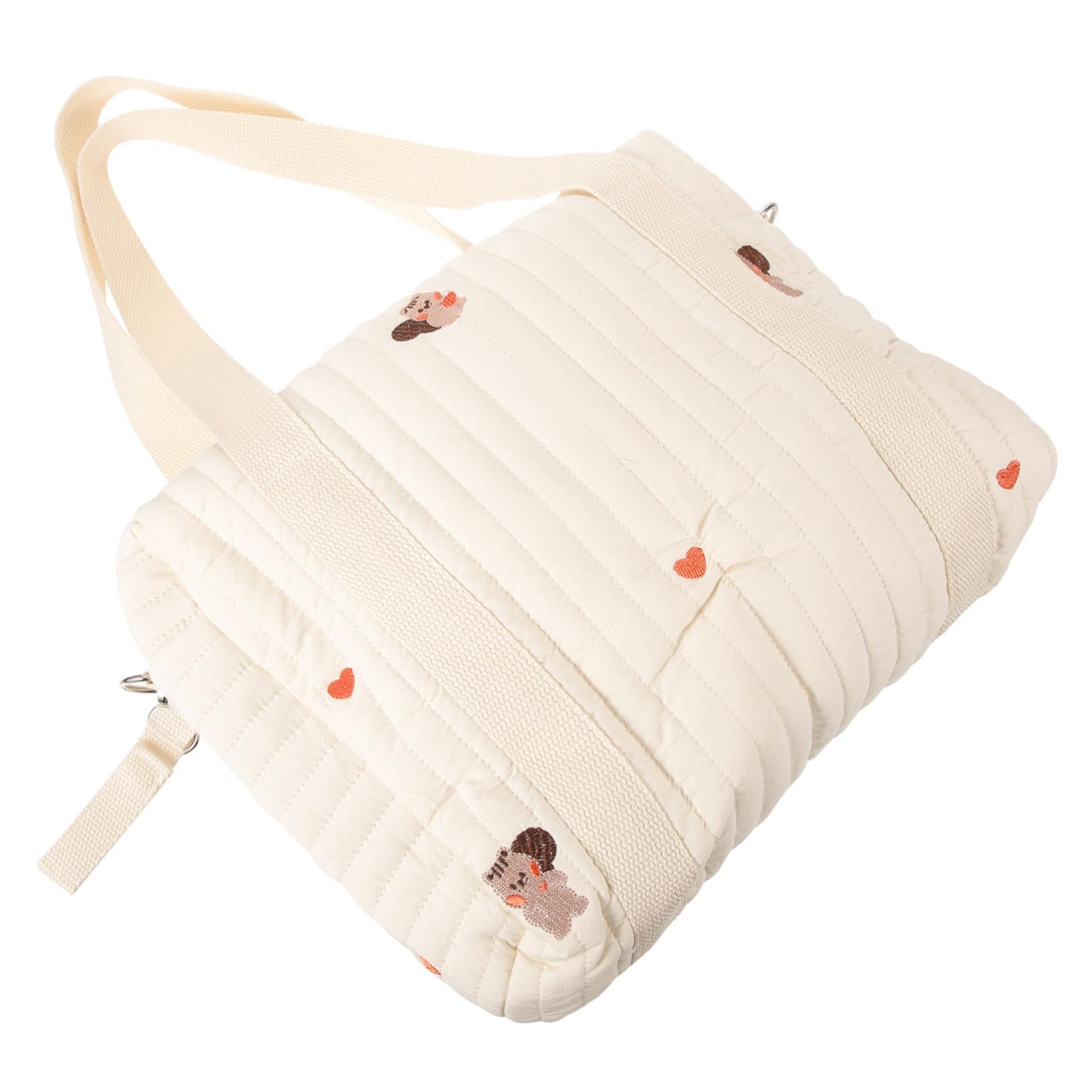 ibasenice Borsa Porta Pannolini in Cotone, Comoda e Portatile, da Viaggio, Gancio per Passeggino, per Riporre Pannolini e Giocattoli