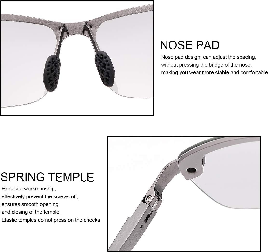 YIMI Polarized Photochromic Sunglasses for Men Women Outdoor Sports Driving Anti Glare UV400 Protection z87 Safety Glasses - Image 5