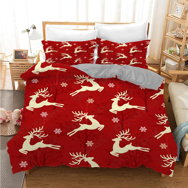 Housse de couette 160x200 microfibre 110g/㎡ durable à fermeture éclair