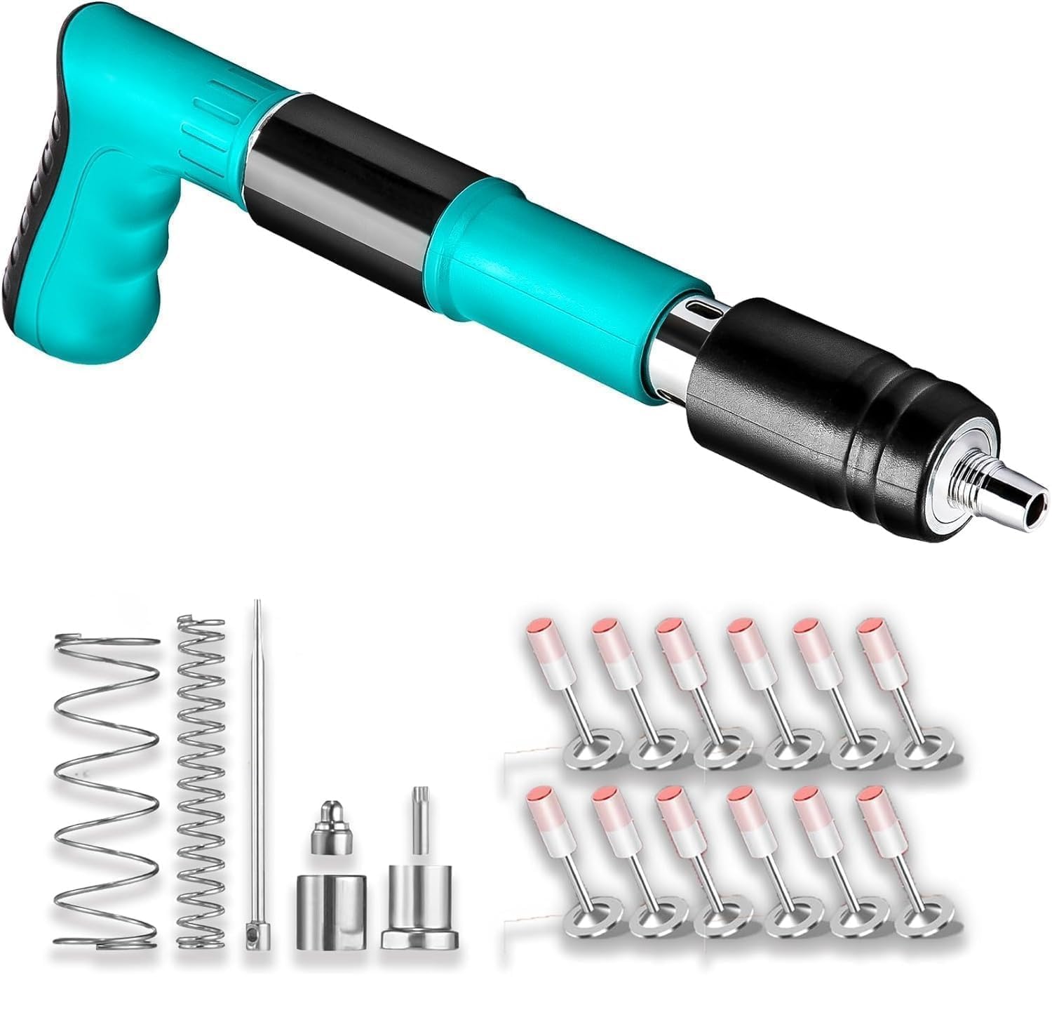 DERIKO Manual Steel Nail Gun Tool, Concrete Nail Gun, Portable Mini Nail Shooting Machine Nails, Nail Wall Fixing Tool for Cement Walls (Nail Gun With 12 Nails) (B0DFGMW163) Amazon Price History, Amazon Price Tracker