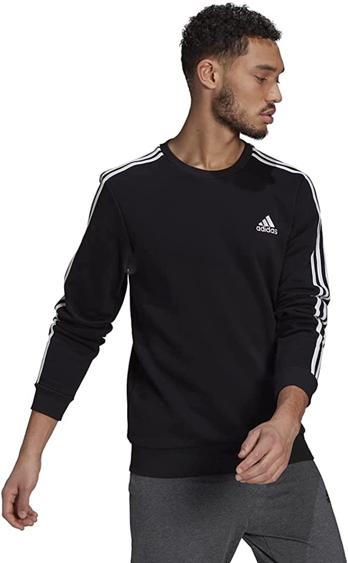 adidas three stripe sweatshirt