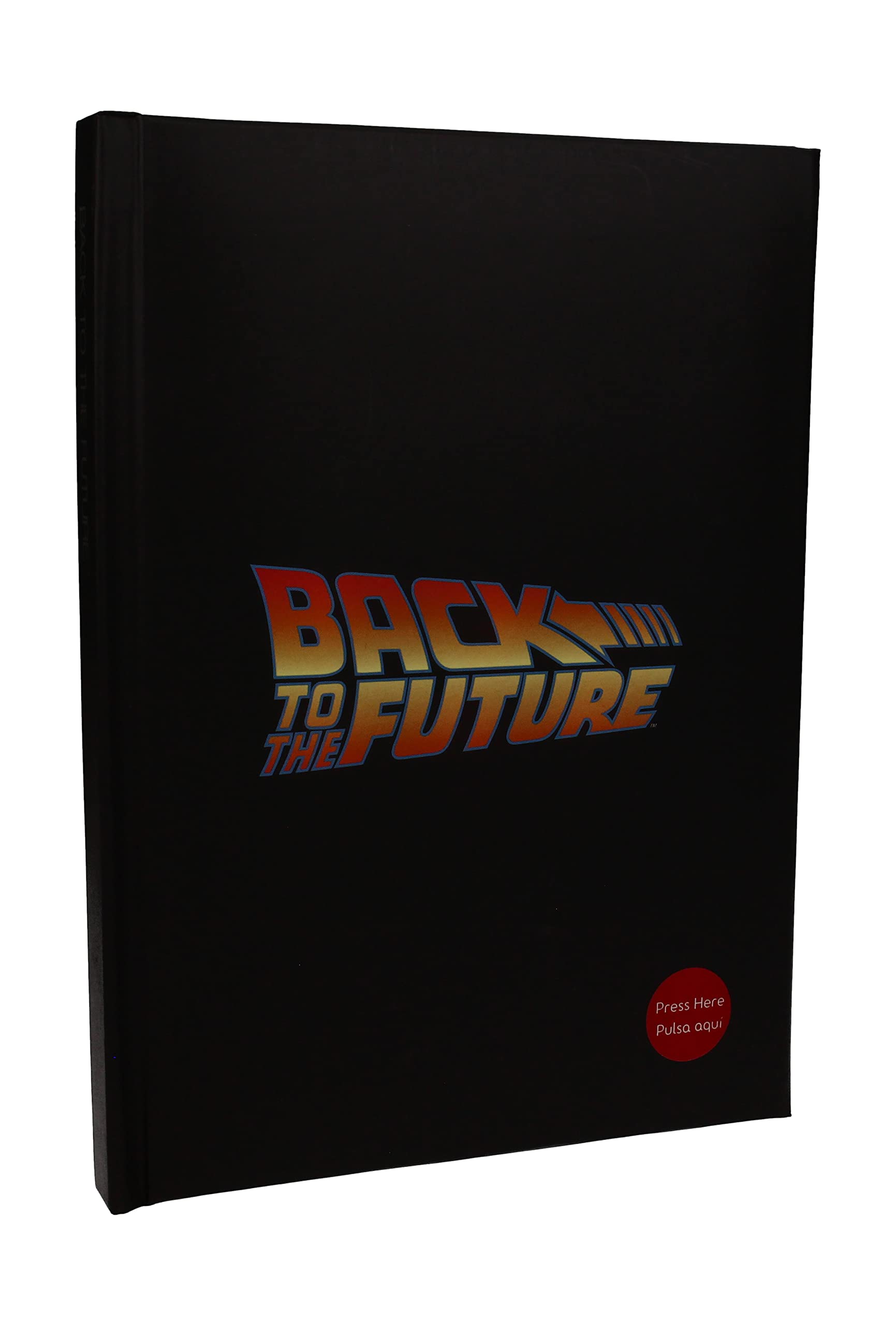 Libreta con luz A5 logo. Regreso al futuro