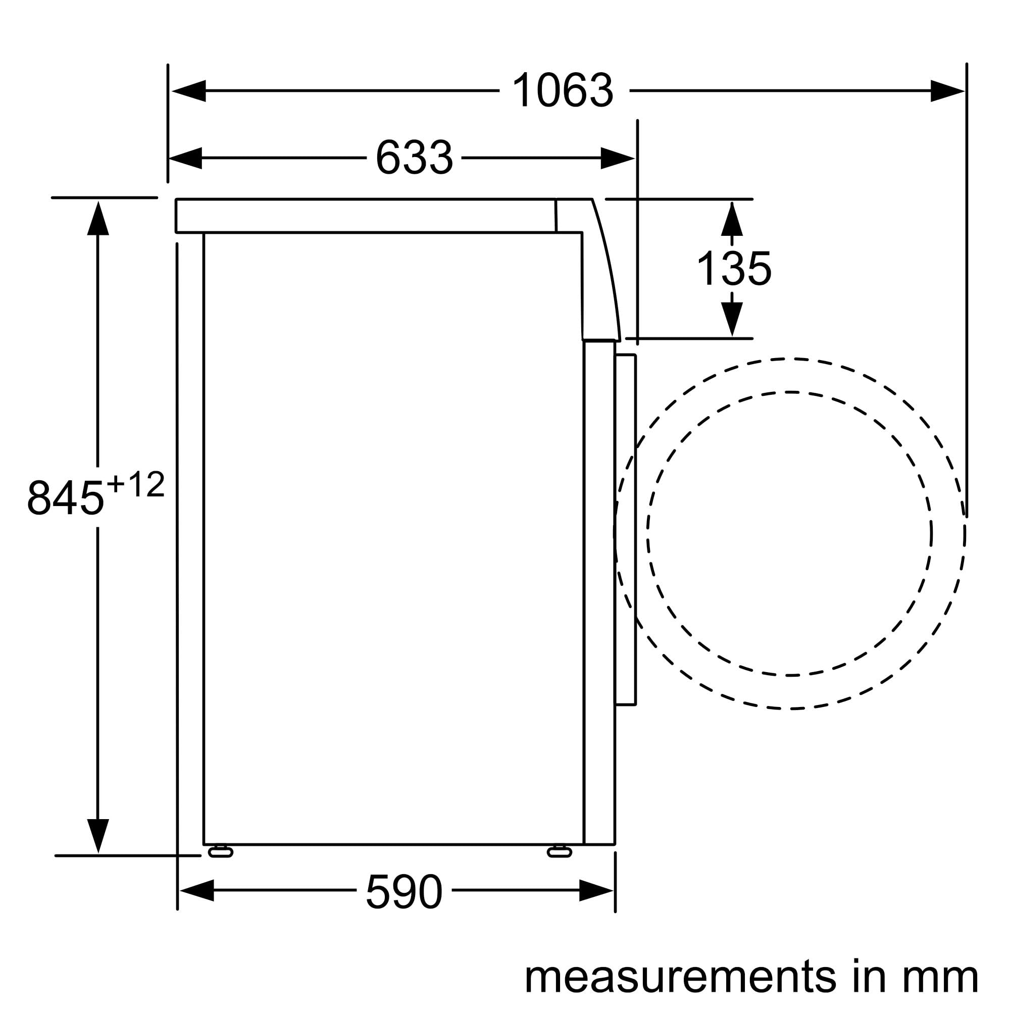 Bosch WAN28258GB Series 4, Free-Standing Washing Machine, A Rated, Front Loader, 8 kg, 1400 rpm, Iron Assist, White — view 16