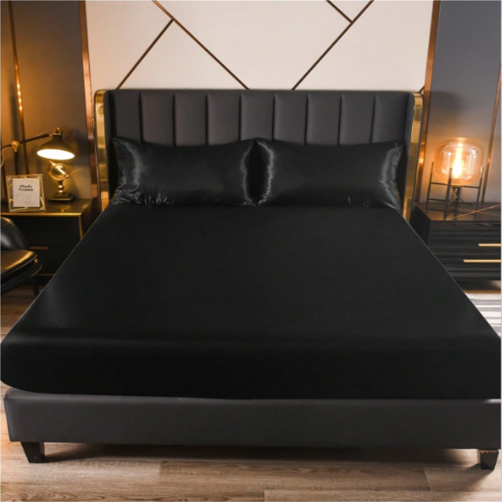 1 Funda de colchón satén Color sólido, Ligera, Suave, Transpirable, Apta for Las Cuatro Estaciones, sin Almohada para ColchóN(200x120cm)
