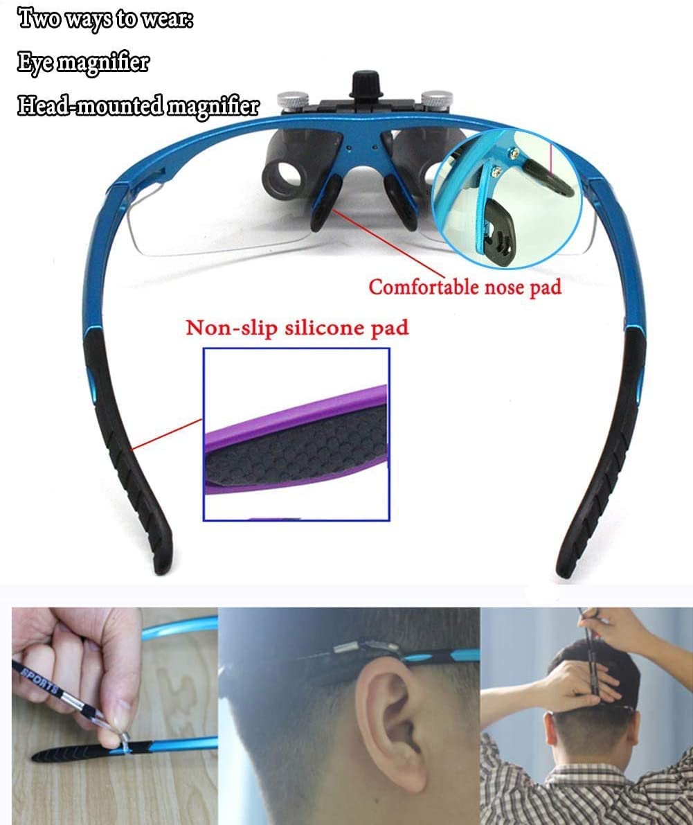 Occhiali Ingrandenti Dentista Lente D'Ingrandimento, Lenti