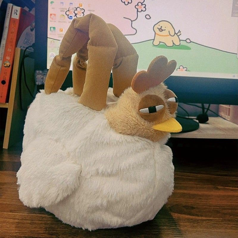 Funny Women Chicken Purse,Novelty Chicken Bag for Women,Hen Plush Bag,Chicken With Ambiguous Eyes Bag Big Eyes Chicken Bag2