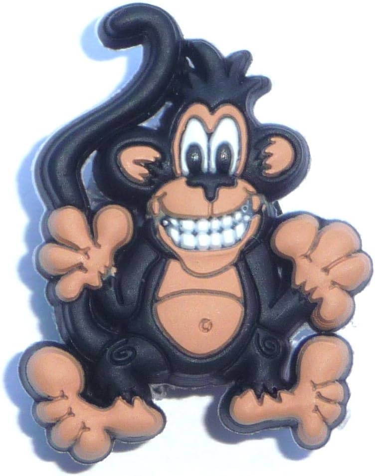 Smiling Ape Chimp Monkey w teeth showing Jungle Animal