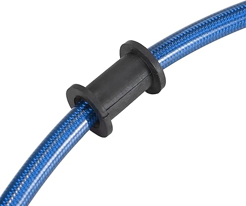 Miniatura 7 de Motoforti Universal 55.1in 55.12" Embrague de freno de motocicleta Tubo de manguera de aceite reforzado hidráulico acero inoxidable trenzado azul