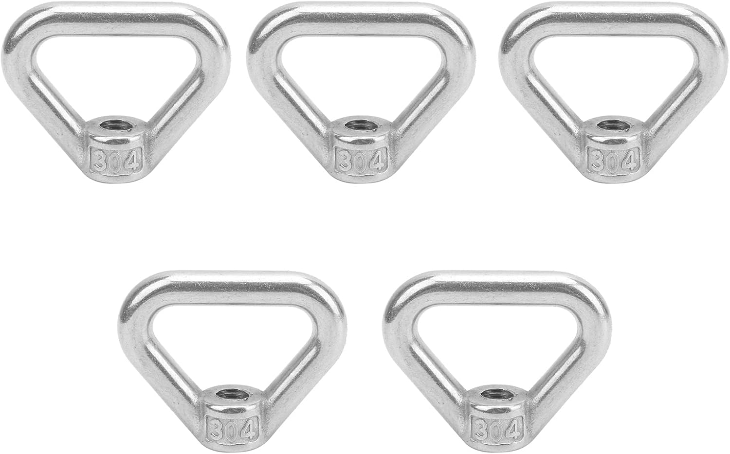 5 Pcs Triangle Ring Shape Lifting Eye Nut 304 Stainless Steel Lifting Eye Nut, M8-M24,5pcs M20
