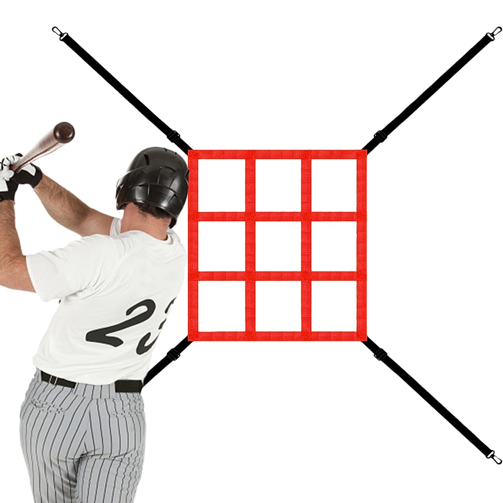 Filet D'Entraînement Baseball - Cible Réglable Pour Lanceur, Améliore Précision Et Force