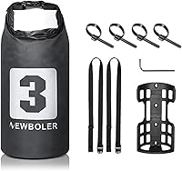 Vista 10 de LIXADA Bolsa de horquilla de bicicleta de 3L/7L - Bolsa seca impermeable, diseño superior enrollable, bolsa ligera para horquilla de bicicleta