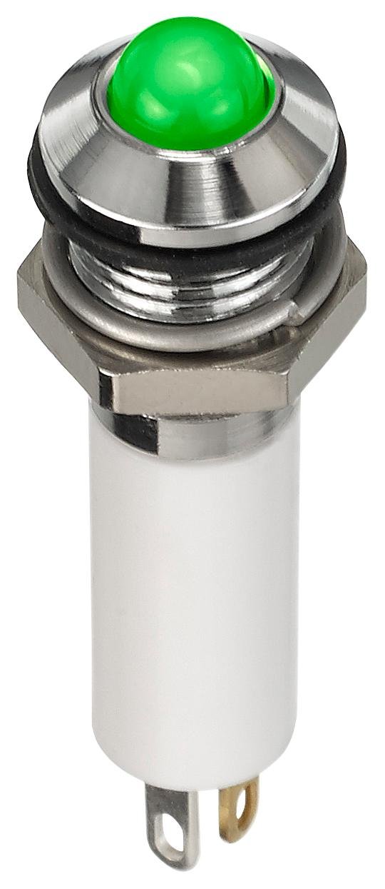 APEM Q8P1CZZRYG24E LED INDICATOR, 8MM, RED/YEL/GRN, 24VDC, IP67 (5 pieces)