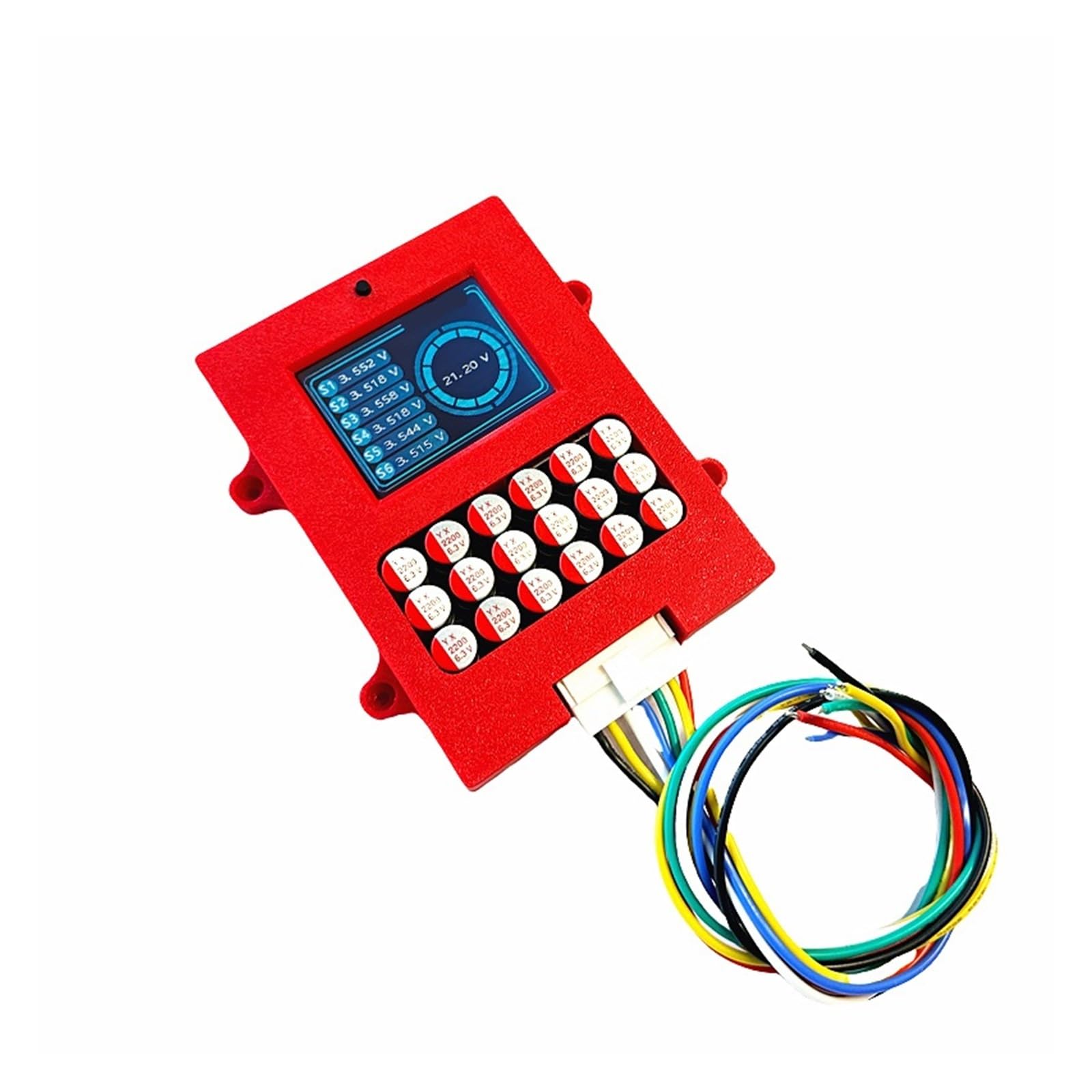 Équilibreur actif 4S avec affichage de tension TFT, testeur batterie Lipo/Lifepo4, égaliseur transfert d'énergie 5A(6S NCM LFP Blancer)