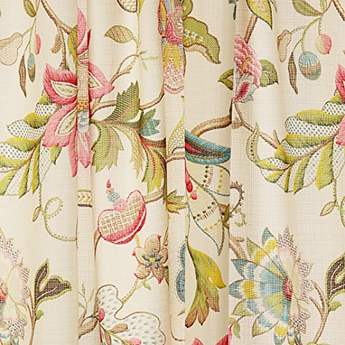 Ellis Curtain Brissac Panel Pair, 70 X 63 Tieback, Red #TOP6