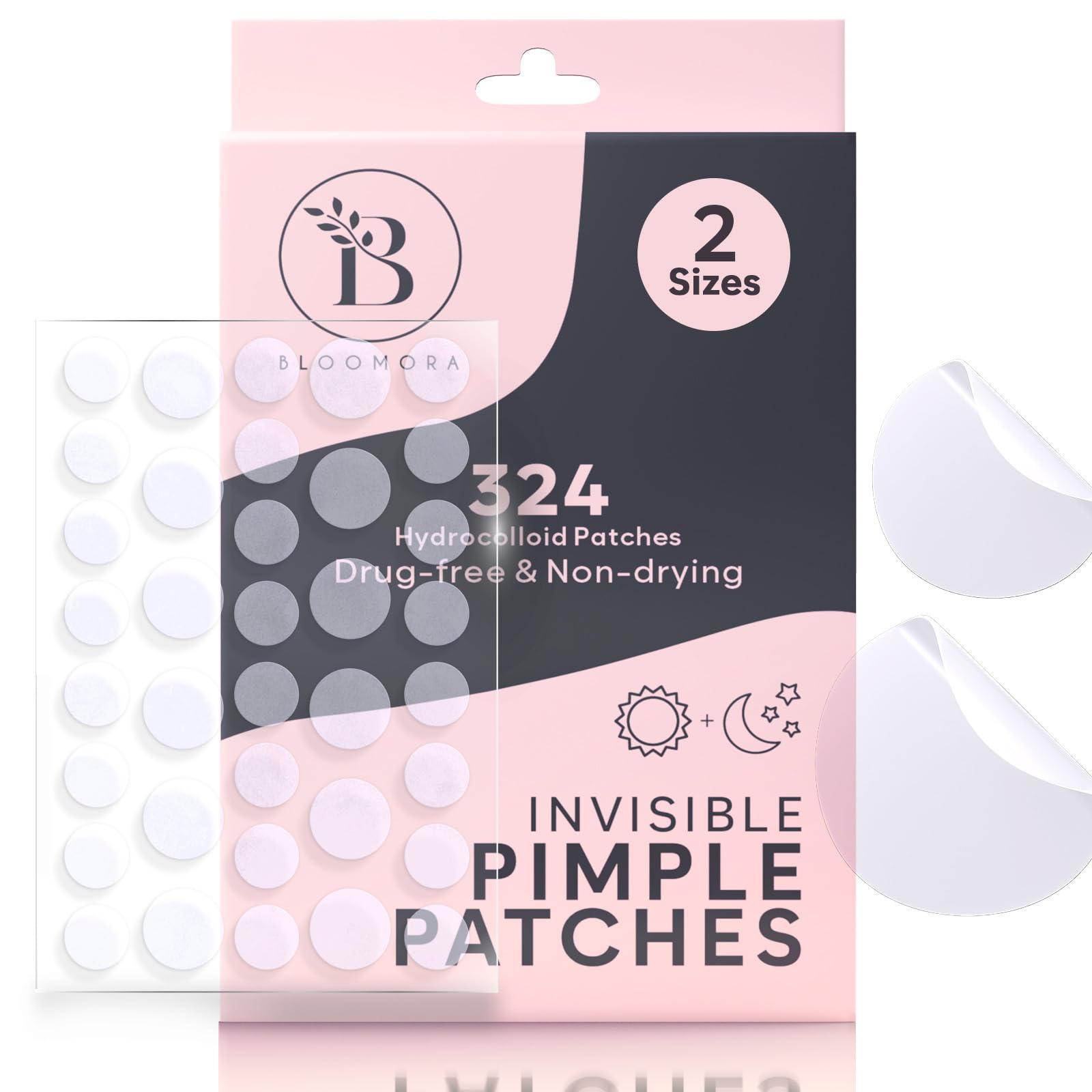 Invisible Pimple Patches for Face 324 Count Hydrocolloid Stickers Covers Pimples Zit Patches for Spot Cover Clear 2