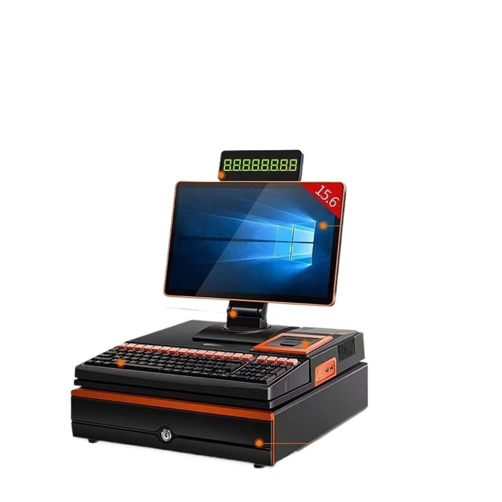kasa fiskalna, Maszyna POS z dwoma ekranami, maszyna typu All-in-one Supermarket Touch