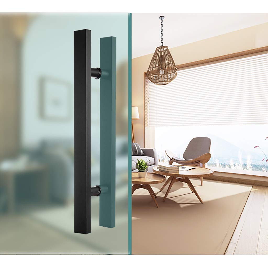 Maniglia per porta scorrevole per porta del fienile Maniglia per porta push-pull commerciale a tubo quadrato in acciaio inossidabile resistente/Maniglia per porta in vetro/Maniglia per porta