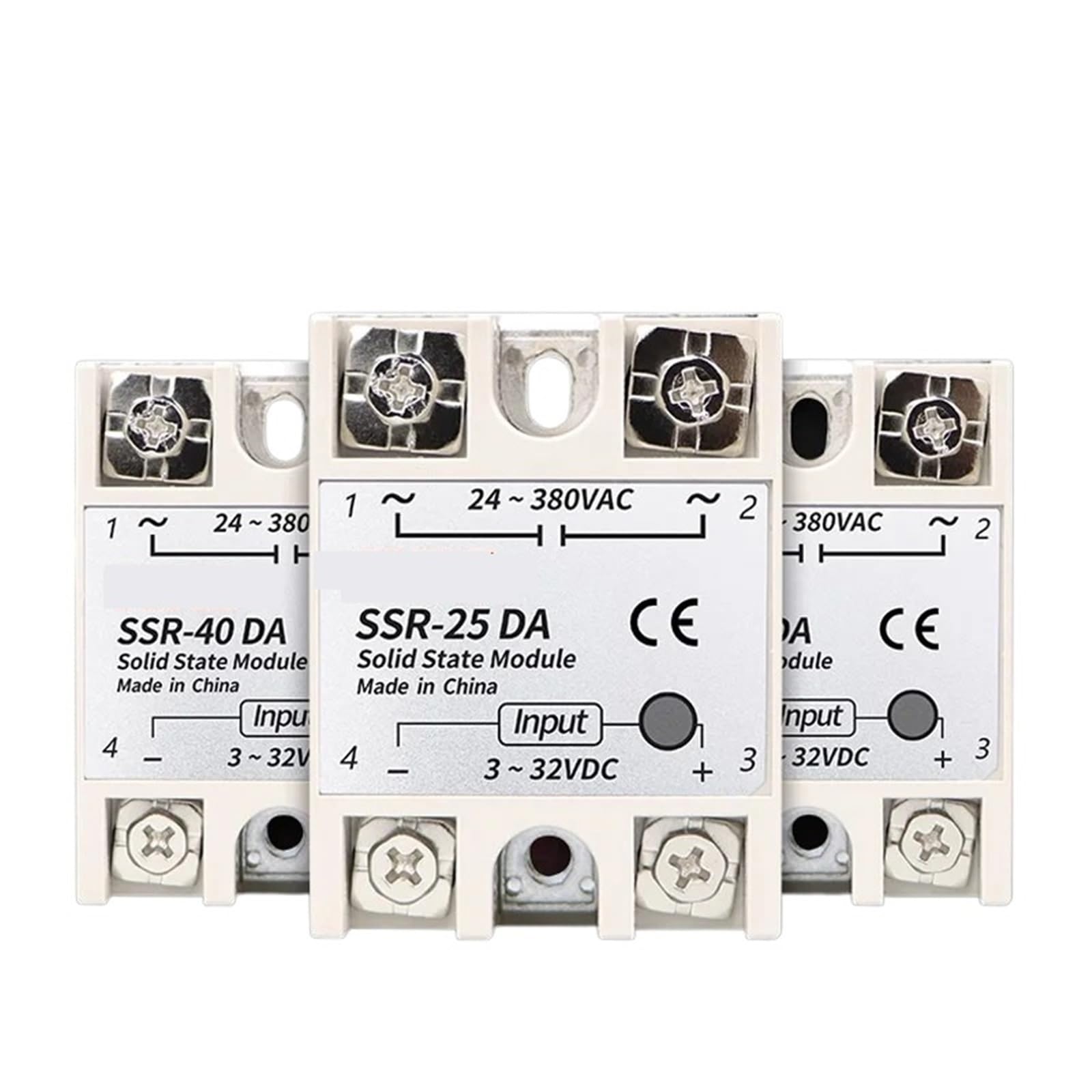 Relais statique SSR 40 DA avec dissipateur thermique en aluminium pour régulation thermique