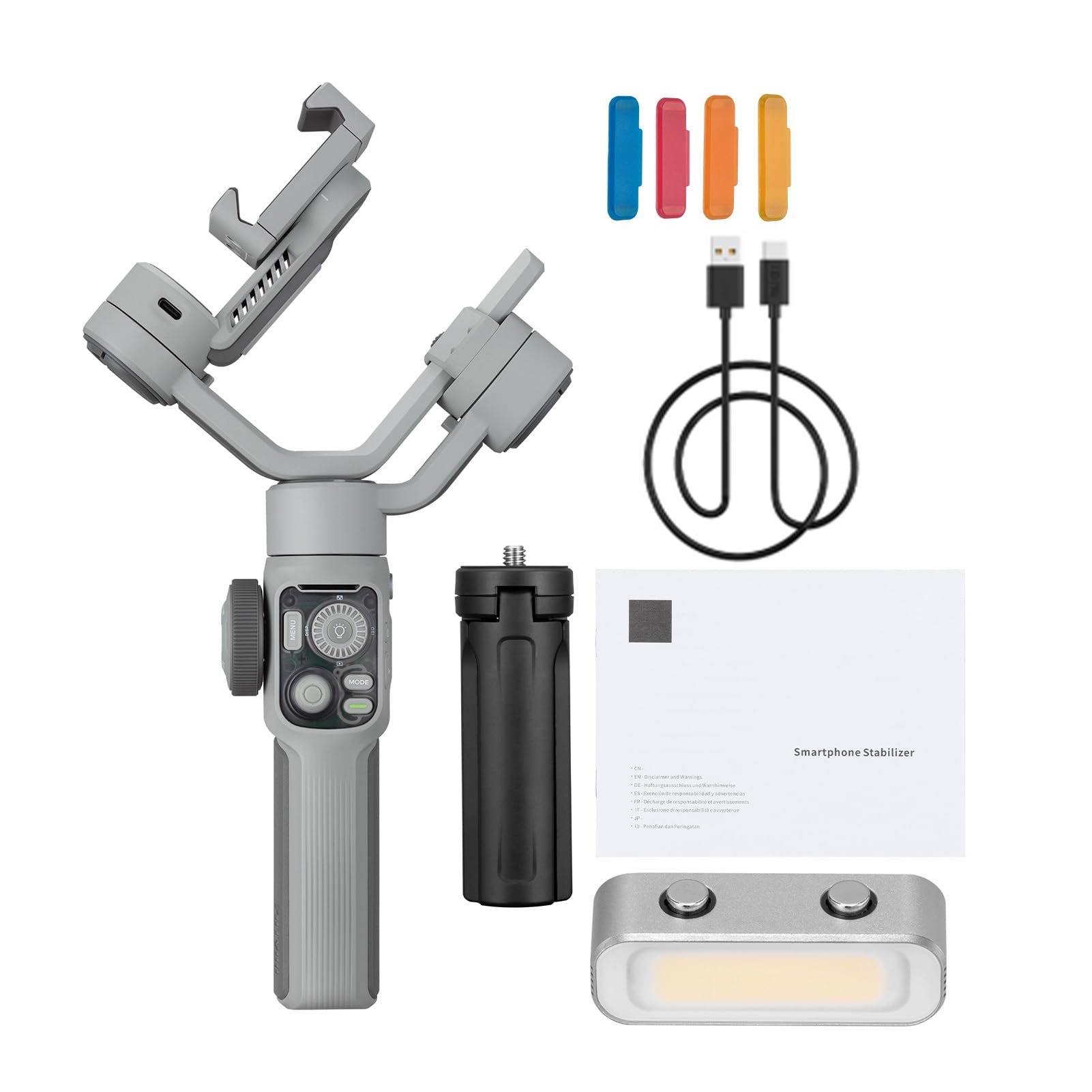 Kavolet Stabilizzatore professionale per smartphone a 3 assi 5E per Vlogger e registi per registrazioni di movimento stabili ed effetti visivi impressionanti (#2)
