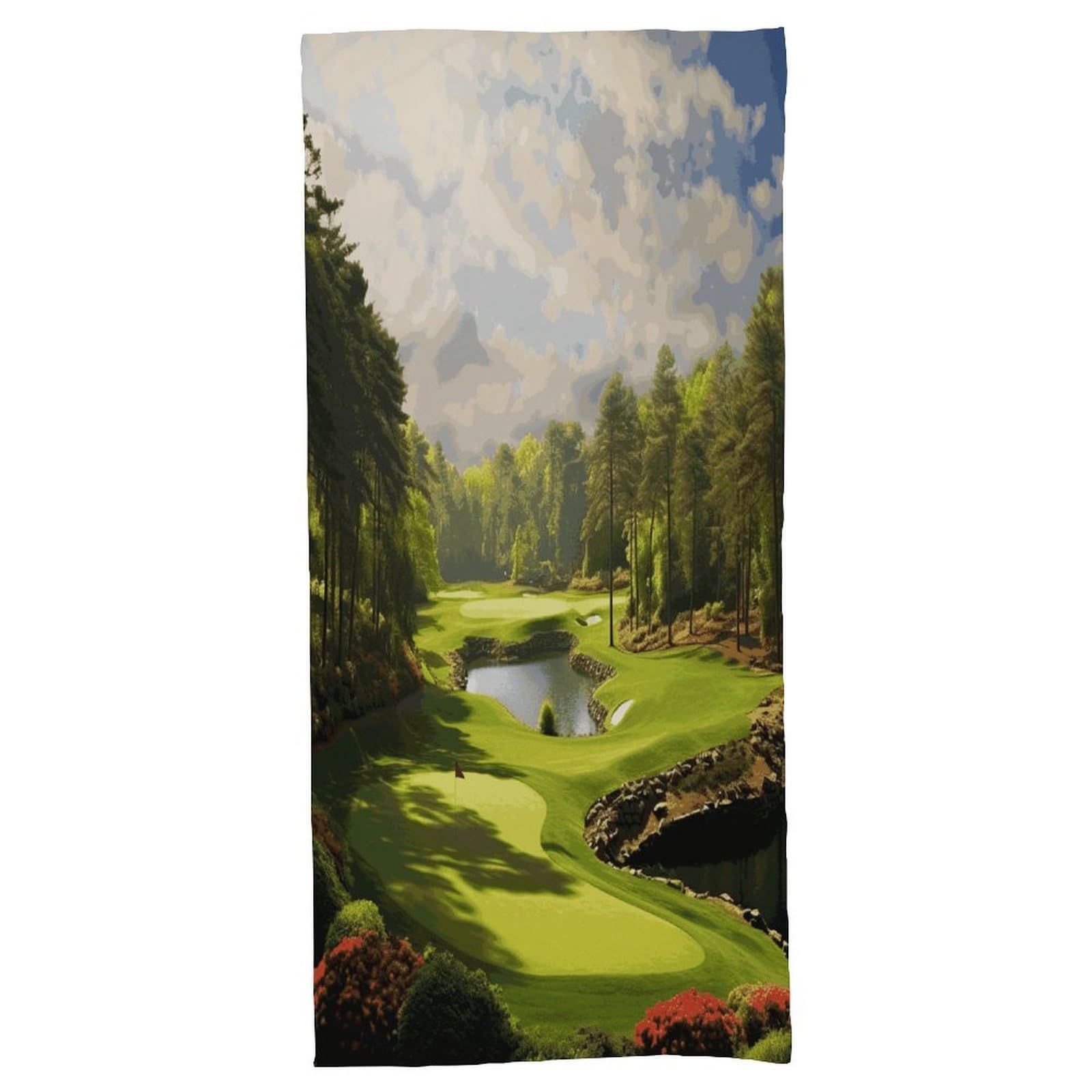 Fekiloot Men's Style Golf Court Bath Towel Highly Absorbent,Beach Towels For Wo,Pool Towel Bathroom Essential For Beach,Gym,Travel, Camp
