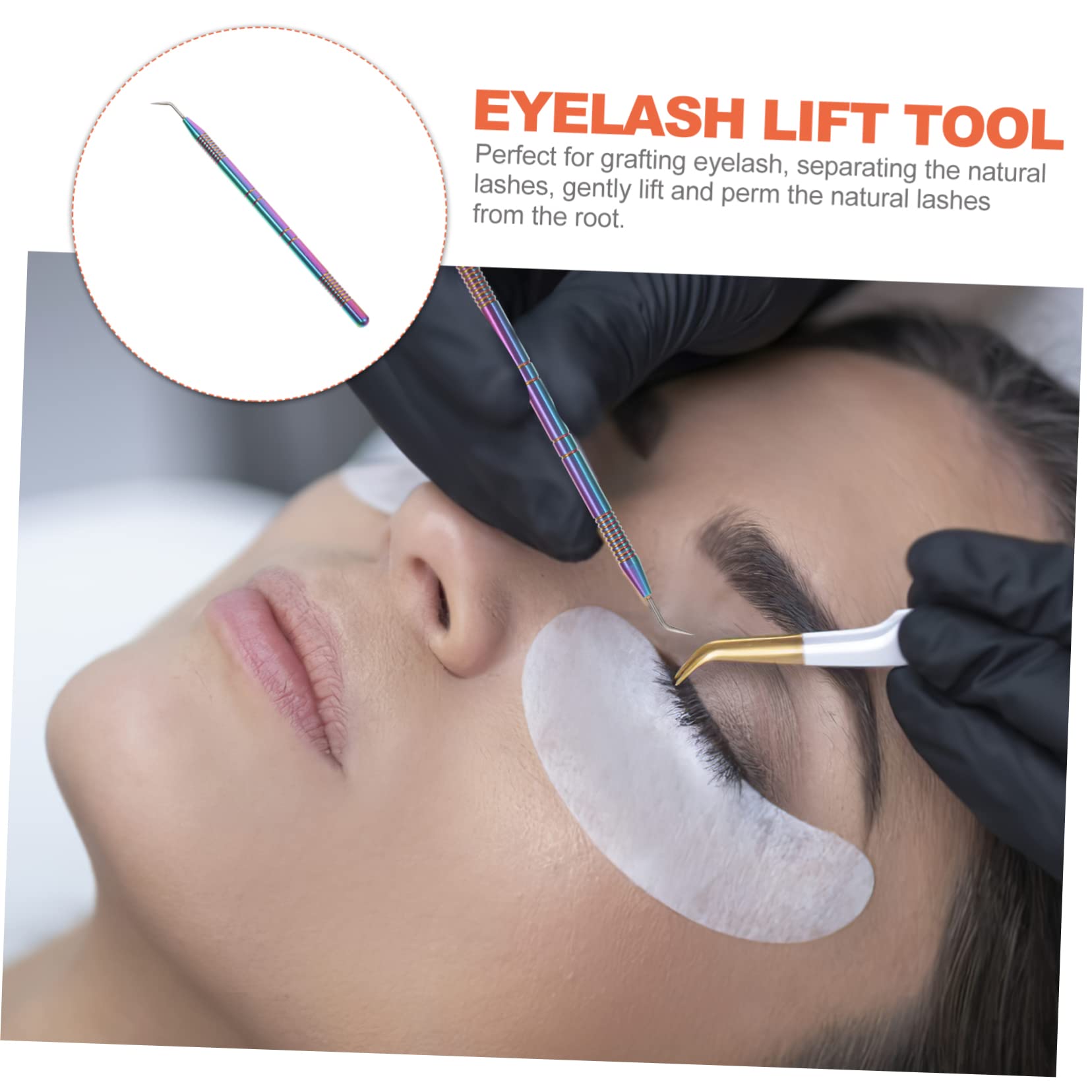 FRCOLOR 4 unidades Caliente Pestañas Lifting Stick Extensor Rímel de Pestañas Lifting con Cepillo de Pestañas Lift-kit Lifting Barra Cara Equipo Acero Inoxidable