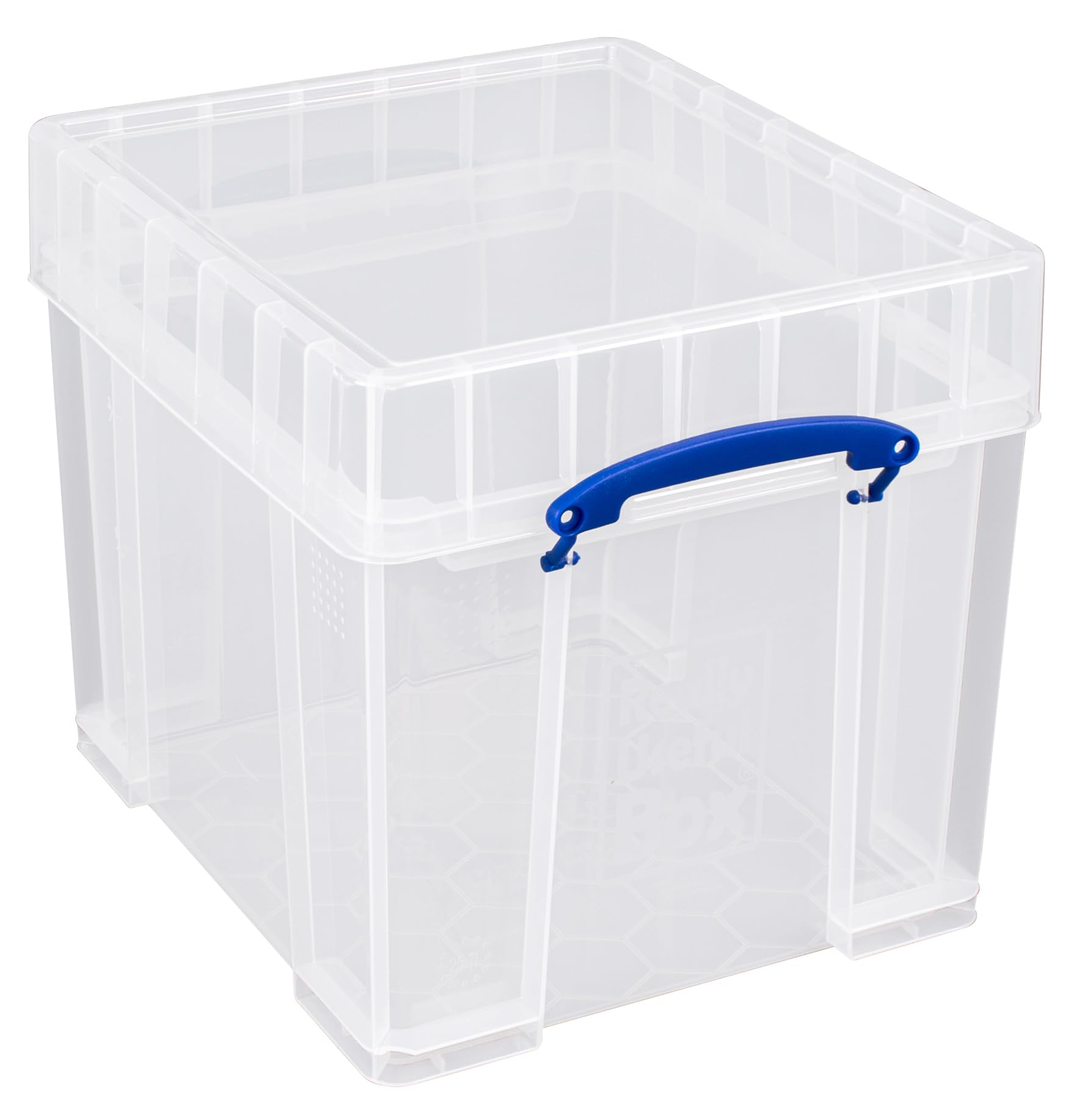 Really Useful Box Transparent/Green 3 X 25.7 Litre Xl - 395 X 335 X 335 Mm