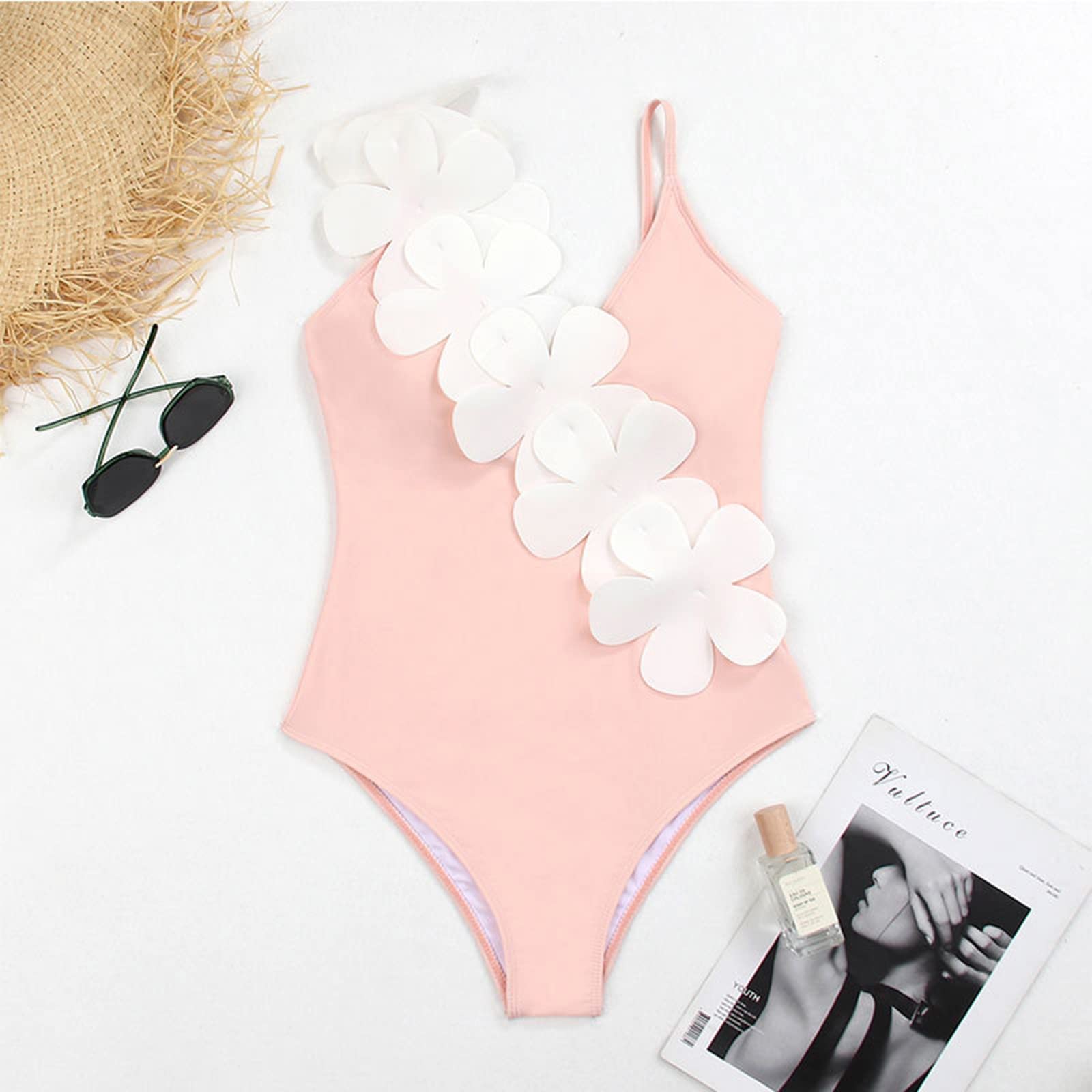 Costumi da Bagno con Pareo Donna Intero Push up Taglie Forti Sexy Chic 2023 Fantasia Elasticizzati Stampa a Fiori Monokini Donna con Gonnellina Spiaggia Piscina Mare
