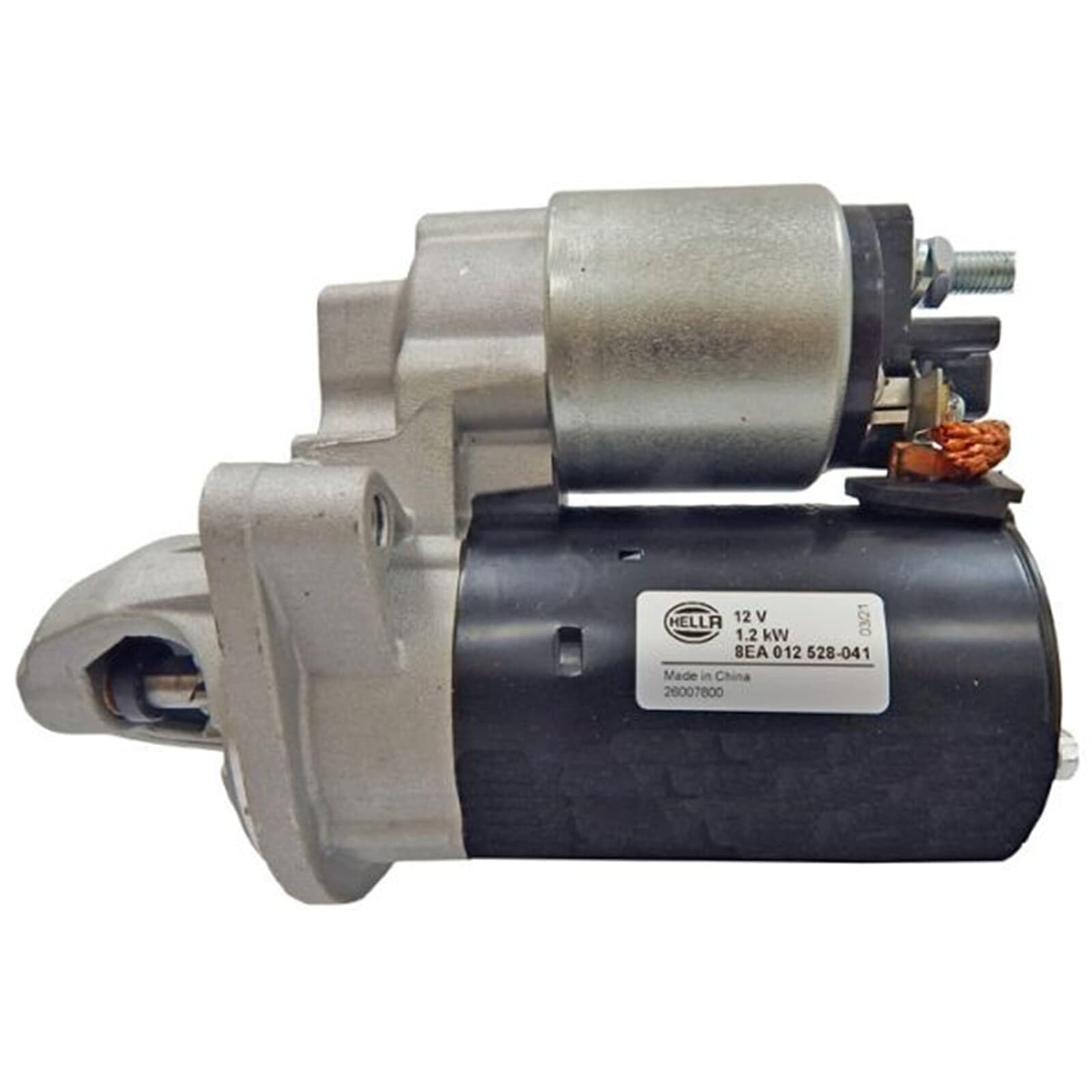 HELLA 8EA 012 528-041 Starter/Anlasser - 12V - 1.2kW | 8EA 012 528-041 passend für 1 3 5 6 7 X1 X3 X5 X6 Z4 | 8EA 012