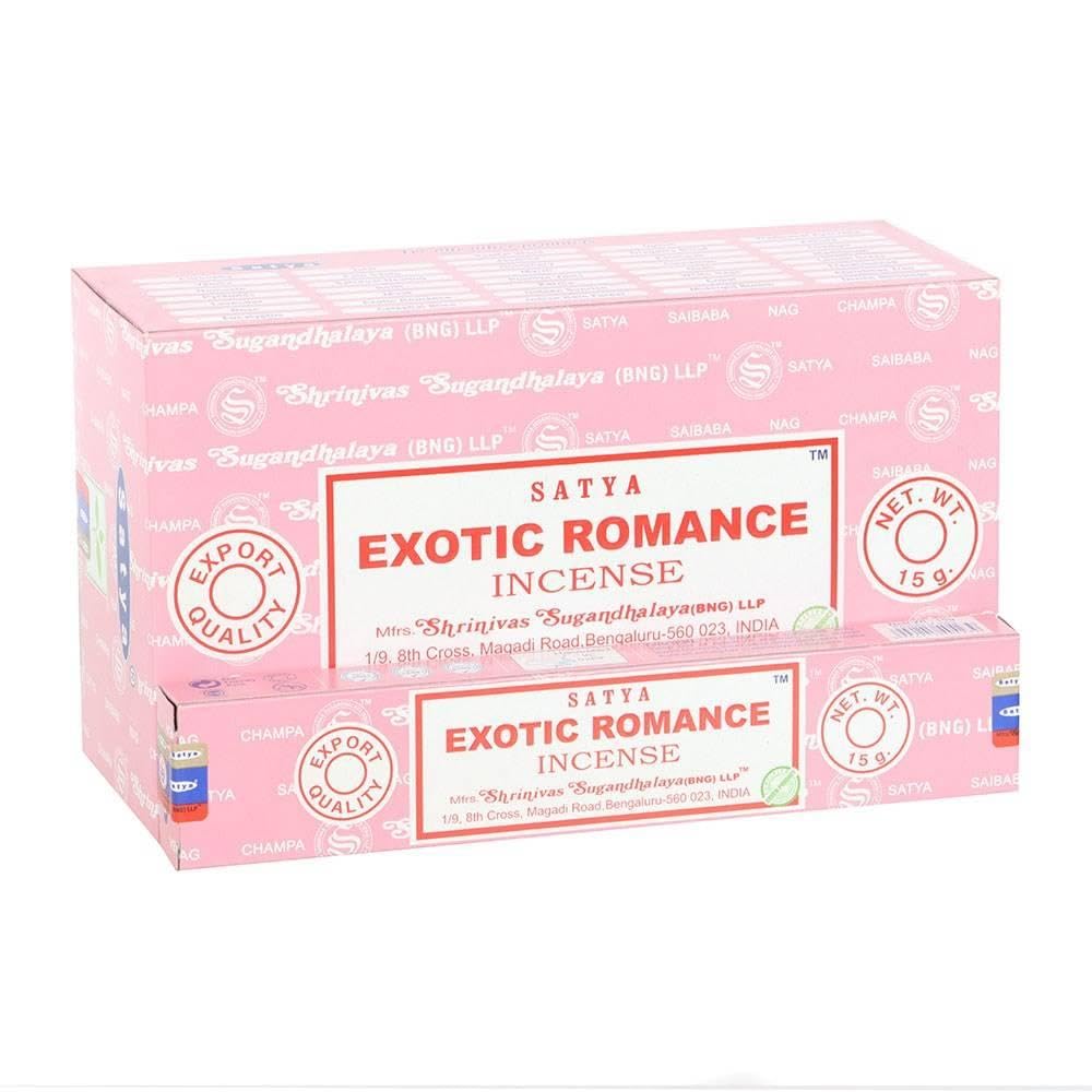 Satya Brown Exotic Romance Incense Sticks (Pack Of 12), One Size