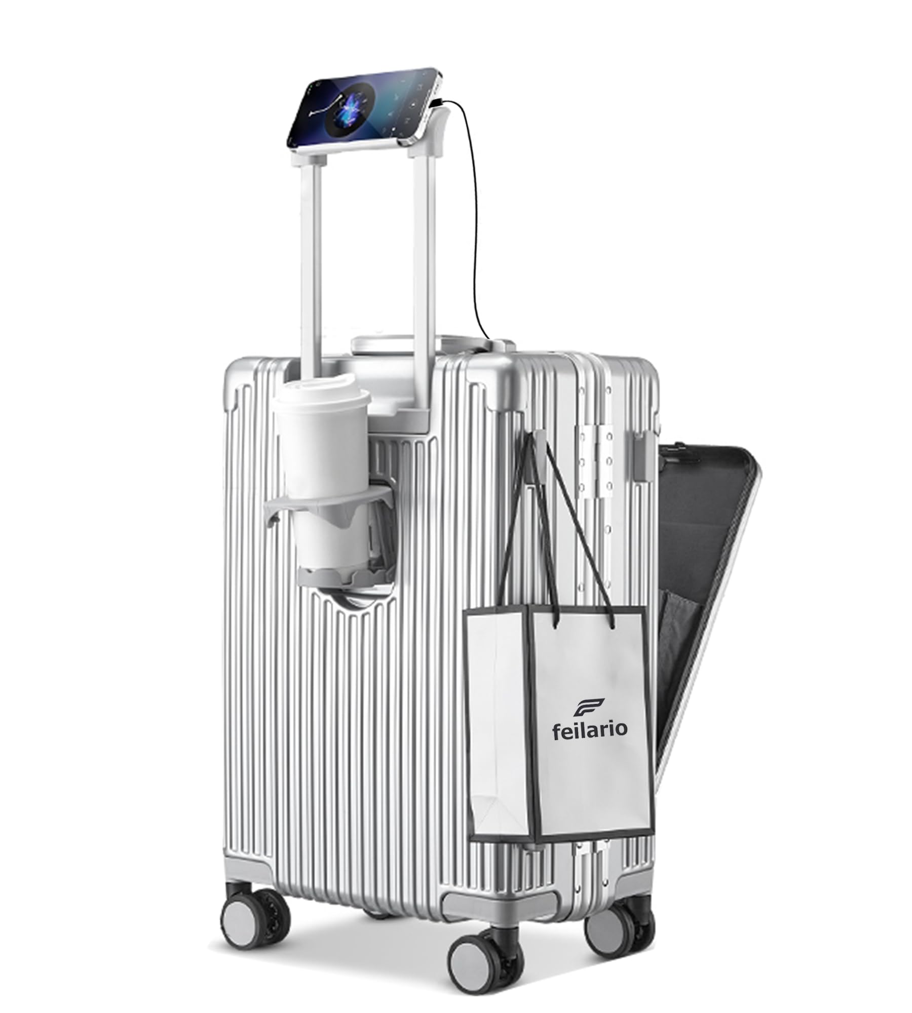 feilario Aluminum Frame Carry-On