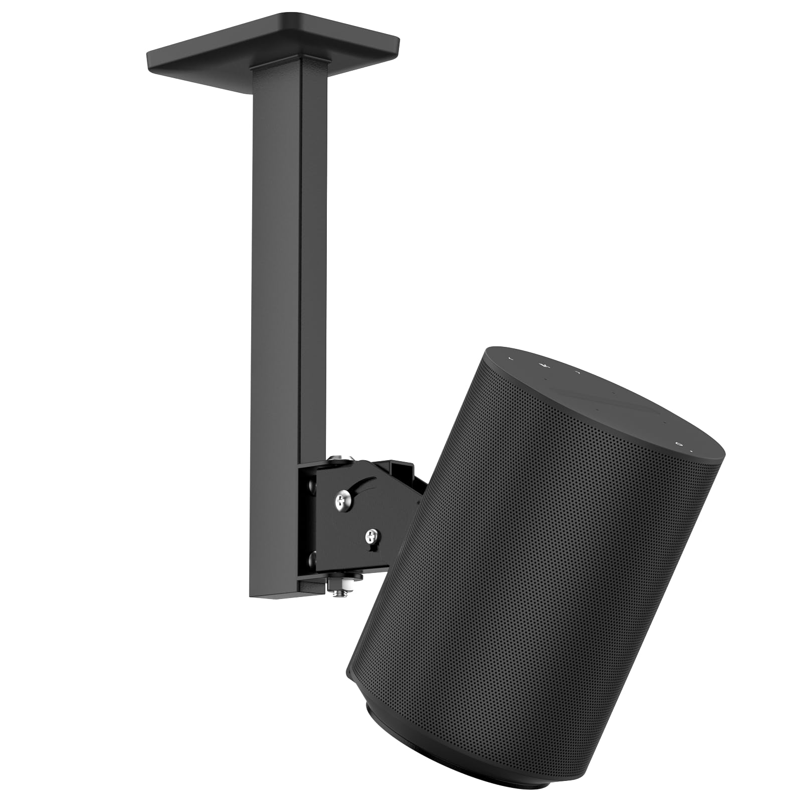 Supporto da soffitto per altoparlanti Sonos Era 100 / Era 100 SL - Inclinazione regolabile +15°/-30° e orientabile ±90° per Sonos Era 100 Staffa di supporto da soffitto per un suono migliorato