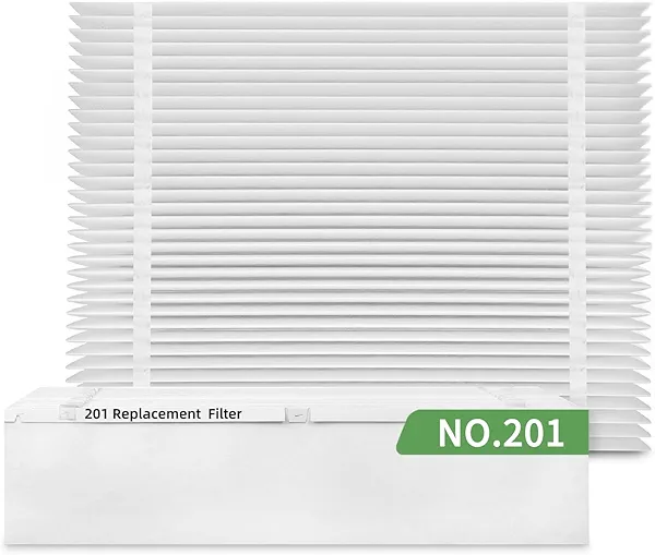 FURCIELOS 2-Pack 201 Replacement Filter Compatible with Aprilaire 2200, 2250 Whole-House Air Purifier or Space-Gard 2200, MERV-10 Furnace Filter, 20x25x6 Air Filter