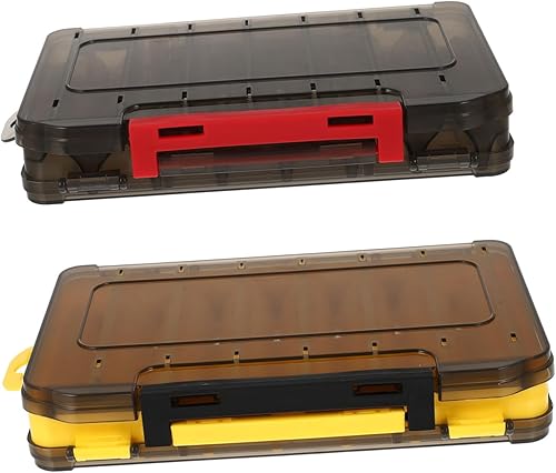 Sosoport Caja de señuelos para guardar, caja organizadora, señuelo de pesca, multirejilla, cajas de señuelos de polipropileno, accesorio de pesca,