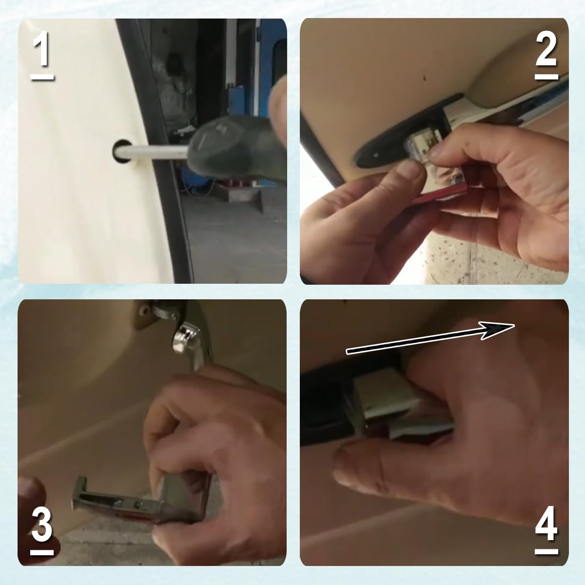 ZAMDOE Maniglia Esterna della Porta Sinistra per Lancia Ypsilon (2003-2011) (ricambi: 735409026, 735350098, 735409024, 735434134)