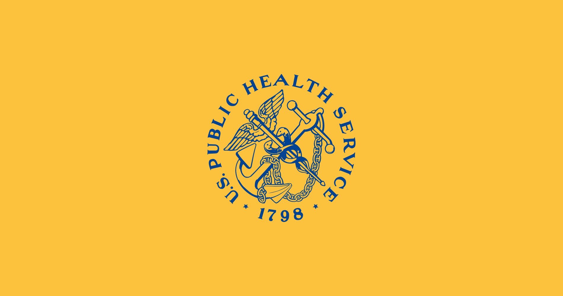 Drapeau United States Public Health Service grand format en tissu résistant