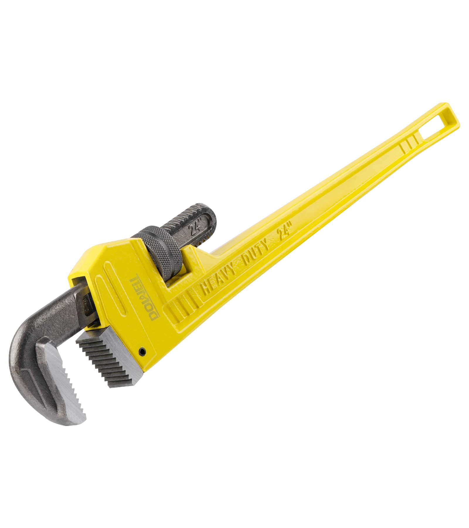 DOWELL 24” Pipe Wrench for Various Pipe Maintenance, Comfortable Grip Pipe Wrench Reliable and Durable Cast Steel Pipe Wrench for Long-Lasting Use