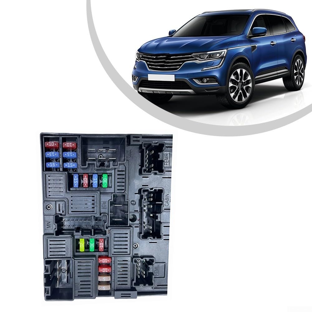Módulo de caja de fusibles BSM 284B67853R Unidad de control eléctrico para Koleos II para Kadjar, Centro de distribución de energía de plástico ABS y sistema de gestión de vehículos