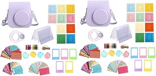 Hemobllo 2 Conjuntos De Acessórios Mini Câmeras Câmera Retrô Adesivos Retrô Bolsa De Câmera Para Mini 11 Instantâneo Capa Para Mini 11 Filmadora Instantânea Capa Protetora Para Câmera