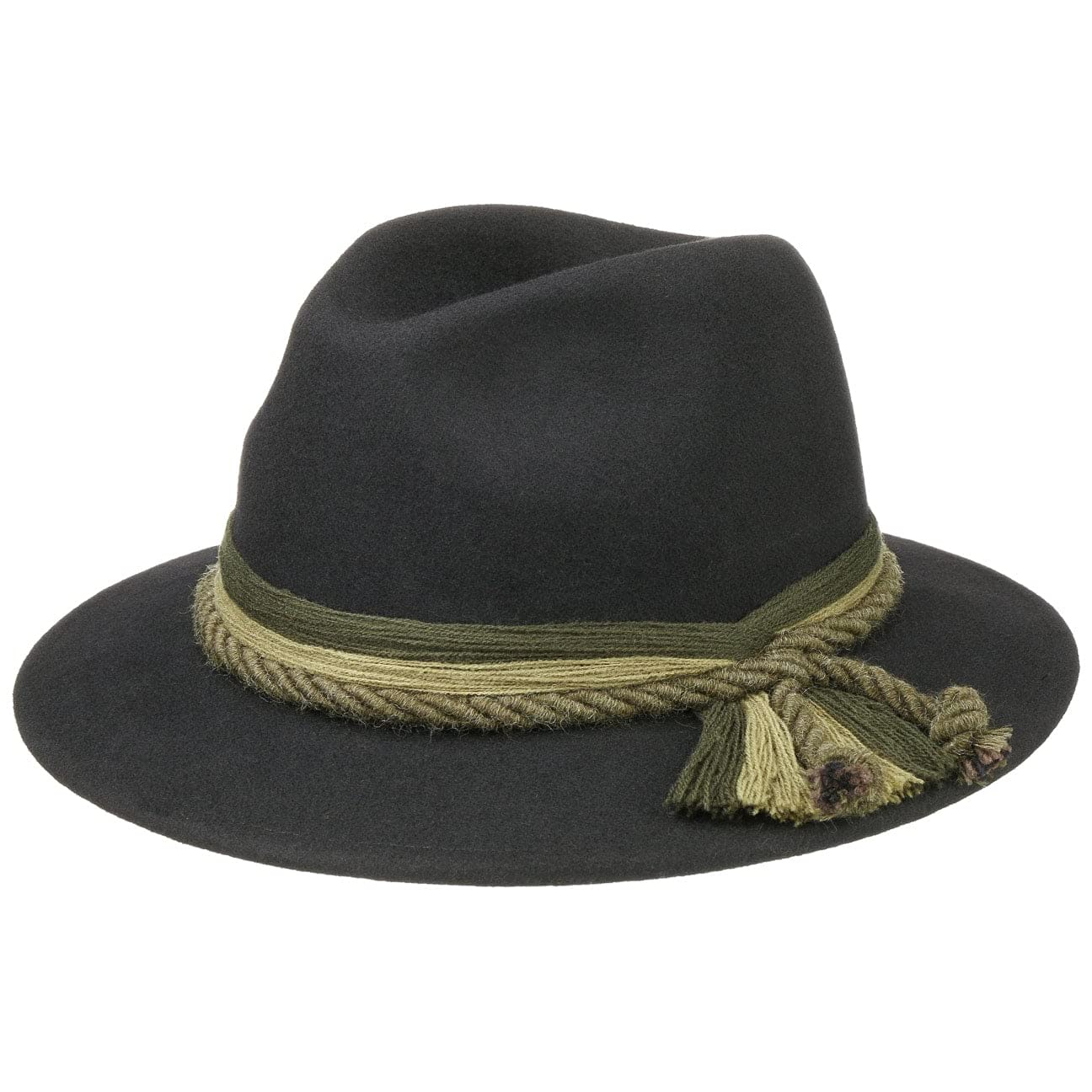 CAPPELLISHOP Korfaden Cappello Tirolese Traveller in Feltro di Lana Unicolore Uomo Tutto l Anno