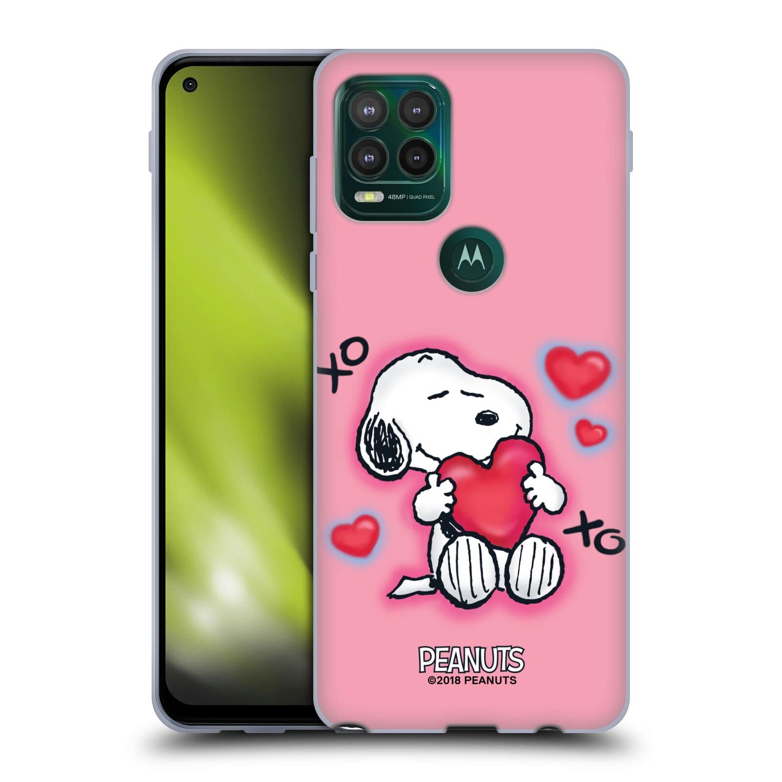 Head Case Designs Officially Licensed Peanuts XOXO Snoopy Boardwalk Airbrush Soft Gel Case Compatible with Motorola Moto G Stylus 5G 2021