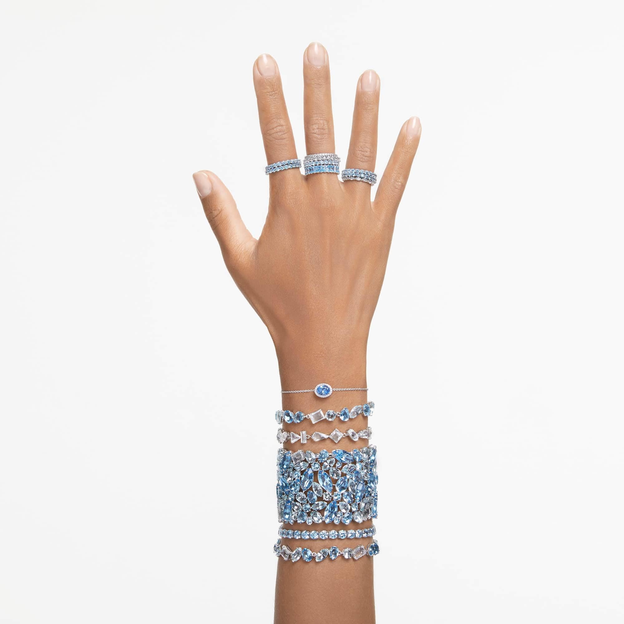 Swarovski Matrix Vittore bague, cristaux blancs taille ronde