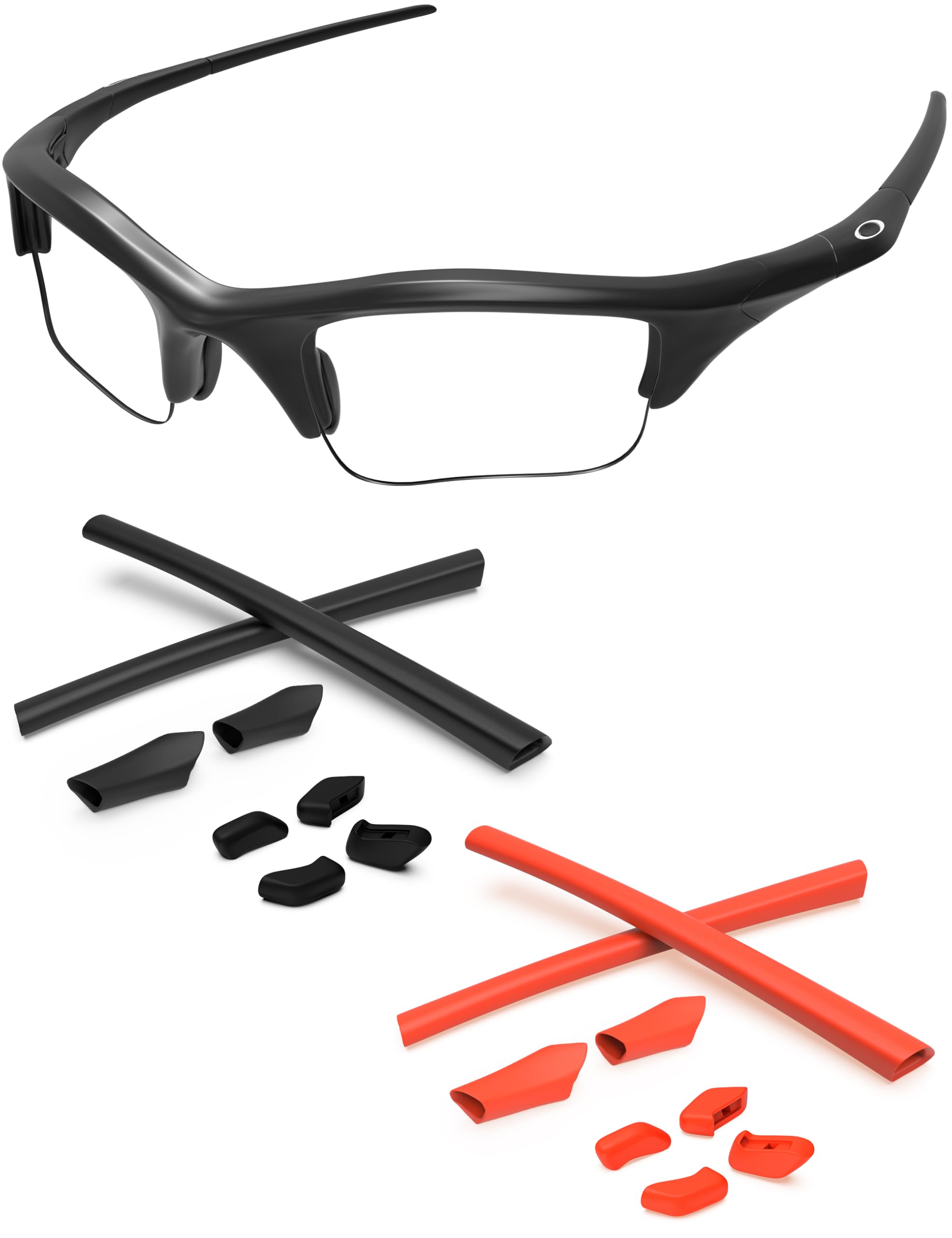 Replacement Nose Pieces &amp; Ear Socks Rubber Kits for Oakley Half Jacket/Half Jacket XLJ