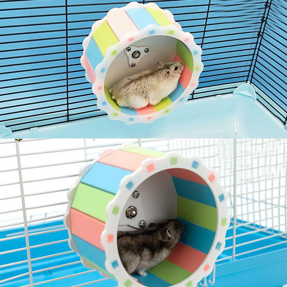 Ruota Per Criceti Super Silenziosa - Diametro 17 Cm, In Plastica Sicura, Per Piccoli Animali - Foto 3