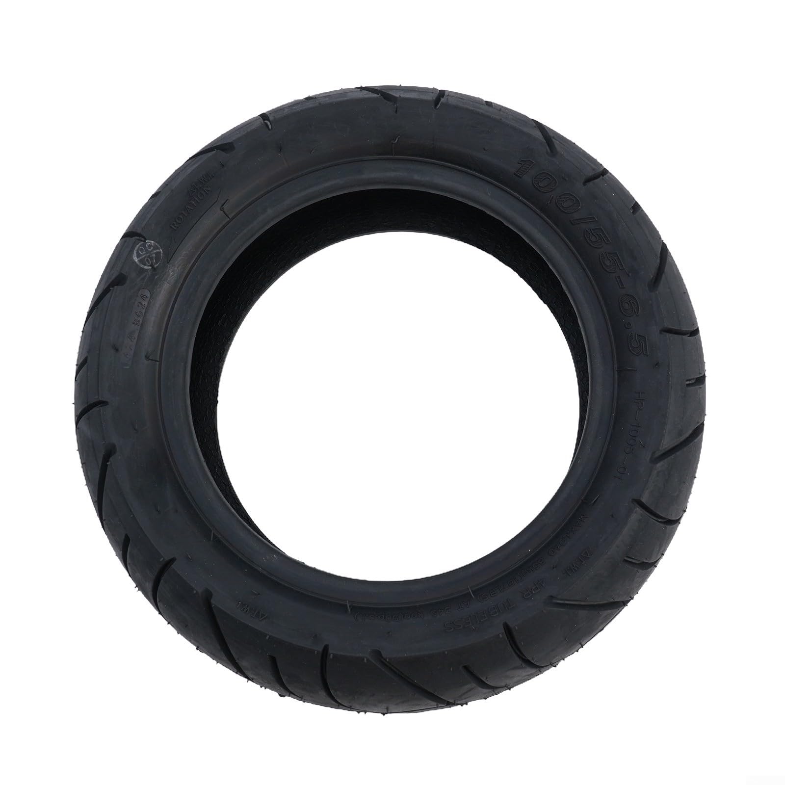 Pneumatico senza camera d'aria da 11 pollici 100/55-6,5 per Dualtron Ultra2 per scooter elettrico Kaabo Shock Absorption Gomma di ricambio nero 265x104mm Facile installazione Lunga durata della vita
