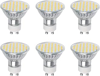 Vicloon GU10 LED 3W Spot Light Equivalent 30W Halogen Bulb, 2700K Warm White, 300LM, 120° Beam Angle, Pack of 6